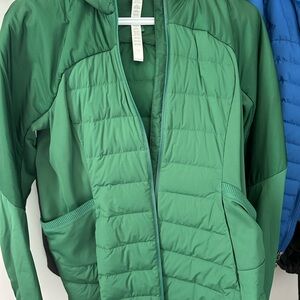 lululemon athletica Green Quilted Hybrid Jacket down for it all